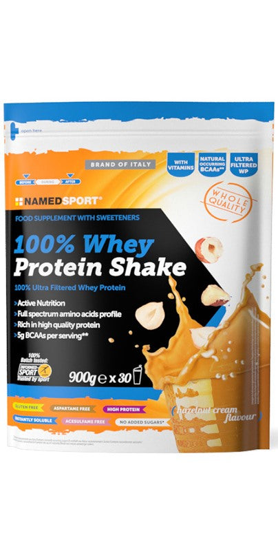 named sport 100 whey protein shake hazelnut cream 900 g named ean 8054956342815