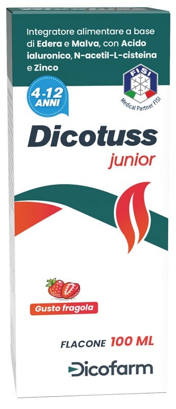 nessuno dicotuss junior gusto fragola 100 ml ean 8033300199701