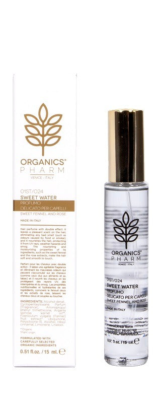 nessuno organics pharm sweet water profumo delicato per capelli finocchio e rosa 15 ml ean 8388765616769