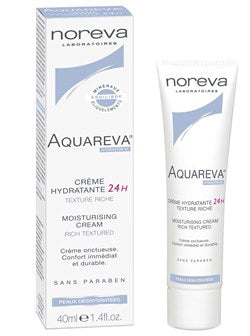 noreva aquareva crema idratante 24 h ricca 40 ml ean 3401321207319