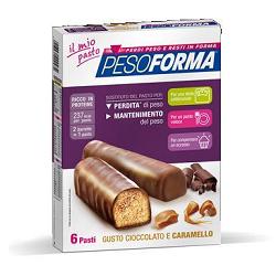 nutrition sante italia pesoforma barretta cioccolato caramello 12 x 31 g pesoforma ean 8018031000434