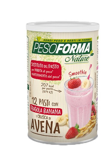 nutrition sante italia pesoforma nature smoothie fragola banana polvere 420 g pesoforma ean 3175681234963
