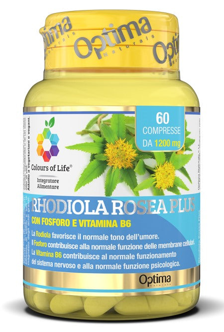 optima colours of life rhodiola rosea plus 60 compresse 1200 mg colours of life ean 8052432436102