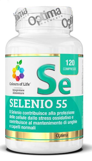 optima naturals colours of life selenio 55 120 compresse 350 mg colours of life ean 8052432438212