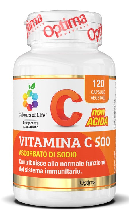 optima naturals colours of life vitamina c 500 120 capsule vegetali 900 mg colours of life ean 8052432437529