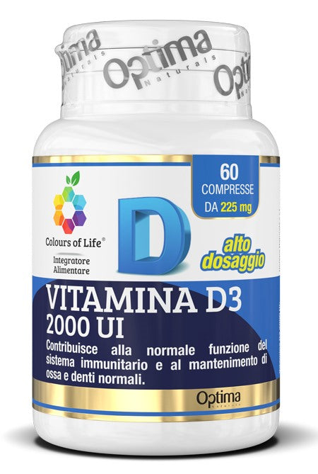 optima naturals colours of life vitamina d3 2000 ui 60 compresse colours of life ean 8052432437536