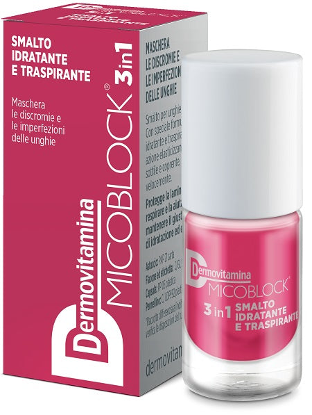 pasquali dermovitamina micoblock 3in1 smalto idratante traspirante rosa geranio 5 ml dermovitamina ean 8032738386264