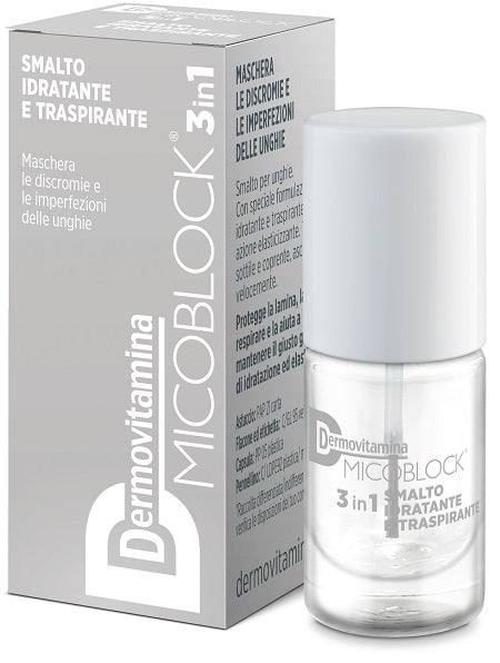 pasquali dermovitamina micoblock smalto basetop coat 19 trasparente 5 ml dermovitamina ean 8032738386257