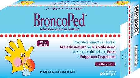 pediatrica broncoped soluzione orale 14 bustine stick pack da 10 ml pediatrica ean 8051160660605