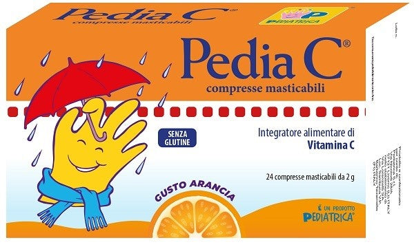 pediatrica srl pedia c arancia 24 compresse masticabili pediac ean 8051160660087