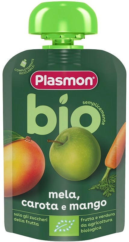 plasmon heinz italia plasmon mela carota mango bio pouches 100 g plasmon ean 8001040421901