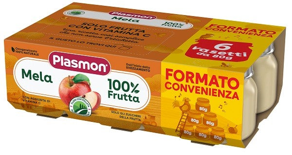 plasmon heinz italia plasmon omogeneizzato mela 6x80 g plasmon ean 8001040421826