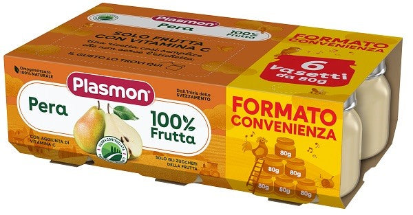 plasmon heinz italia plasmon omogeneizzato pera 6x80 g plasmon ean 8001040421819