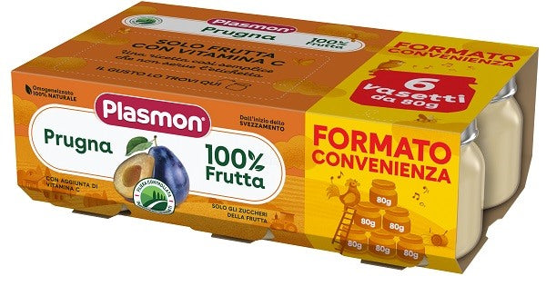 plasmon heinz italia plasmon omogeneizzato prugna 6x80 g plasmon ean 8001040421833