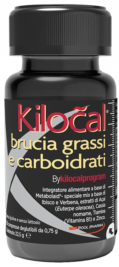 pool pharma kilocal brucia grassi e carboidrati 30 compresse kilocal