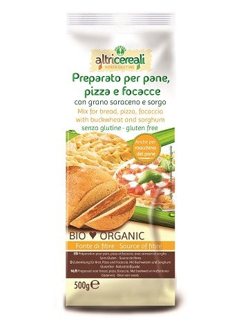 probios societa benefit altricereali preparato per pane pizza e focacce con grano saraceno e sorgo 500 g senza uova probios ean 8018699018970
