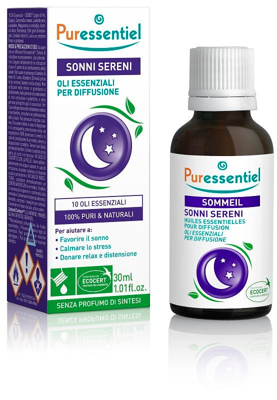 puressentiel italia miscela sonni sereni oli essenziali per diffusione 30 ml puressentiel ean 3401595022007