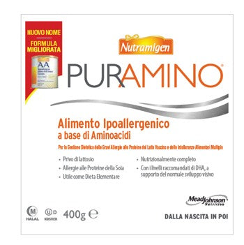 reckitt benckiser h it nutramigen puramino barattolo 400 g nutramigen ean 8712045031285