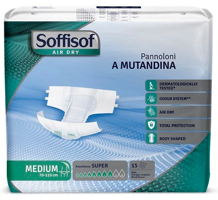 s i l c pannolino mutandina air dry soffisof super m 15 pezzi soffisof ean 8007300011189