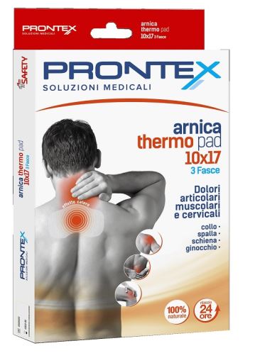 safety fascia prontex arnica thermo pad 10 x 17 3 pezzi prontex ean 8052675161014