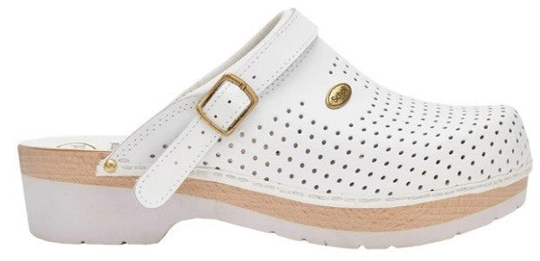 scholl shoes clog scomf bs ce bycast unisex white woods bianco 38 scholls ean 5038483320242