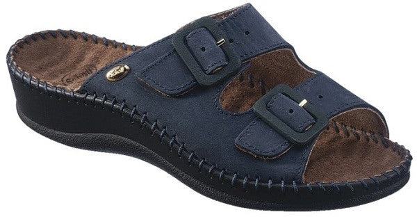 scholl shoes weekend nubuck womens massage navy blue 39 scholls ean 5038483291917