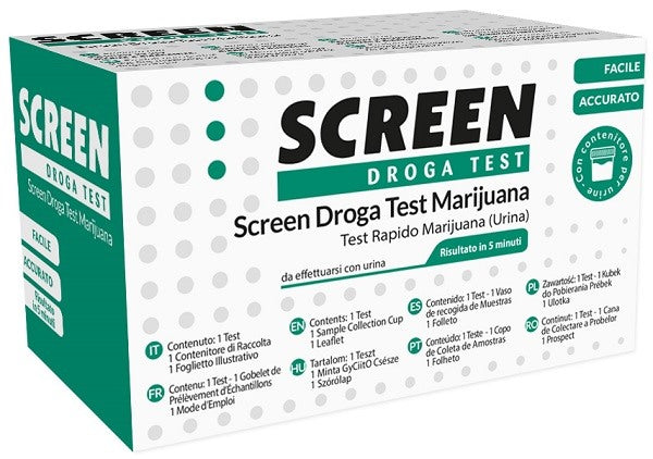 screen italia screen droga test marijuana test antidroga con contenitore urina screen italia ean 8059015832702