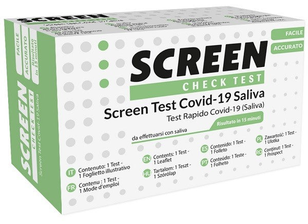 screen italia screen test antigenico rapido autodiagnostico covid 19 sars cov 2 campioni salivari selftest covid saliva screen screen italia ean 8059018330489