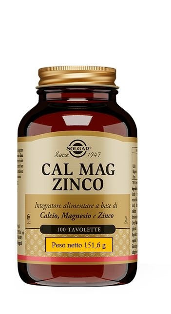 solgar cal mag zinco 100 tavolette solgar ean 0033984011564