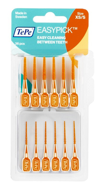 tepe prodotti ig orale tepe scovolini easypick extrasmallsmall arancione 36 pezzi tepe ean 7317400015811