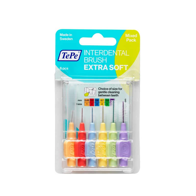 tepe prodotti ig orale tepe scovolini xsoft mix pack arancione lilla 6 pezzi tepe ean 7317400013299