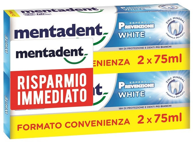 unilever italia mkt oper mentadent p white bit 2 x 75 ml mentadent ean 8717163747865