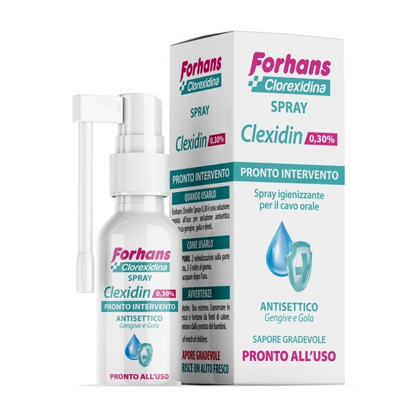 uragme collutorio spray con clorexidina forhans clexidin 50ml forhans ean 8002185072676
