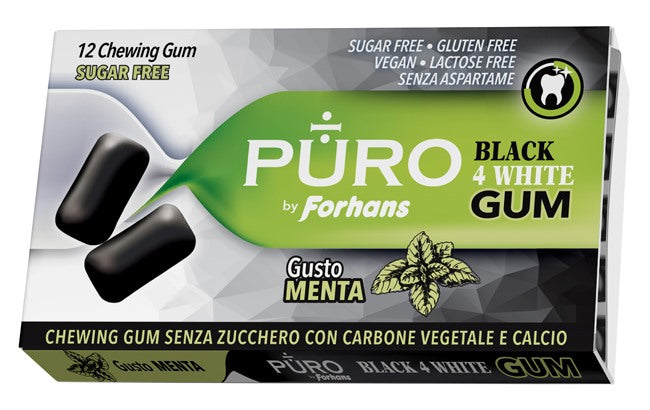 uragme puro by forhans black4white 12 gomme da masticare forhans ean 8002185070177