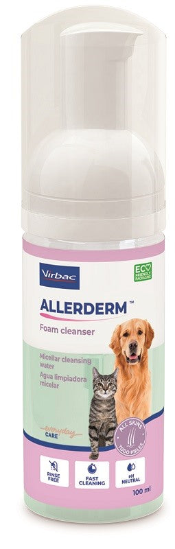 virbac allerderm foam cleanser 100 ml virbac ean 3597133092240