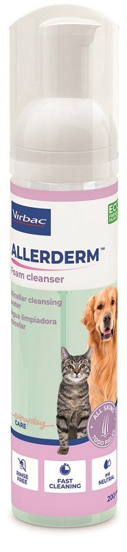 virbac allerderm foam cleanser 200 ml virbac ean 3597133092257