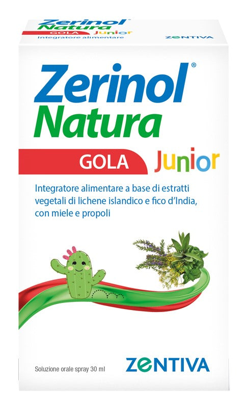 zentiva italia zerinol natura gola junior spray 30 ml