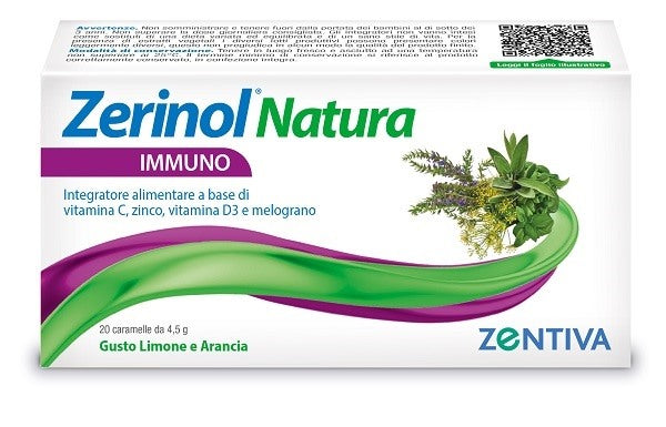zentiva italia zerinol natura immuno 20 caramelle zerinol