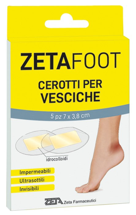zeta farmaceutici zetafoot cerotto idrocolloidale vesciche 5 pezzi zeta farmaceutici ean 8056772636130