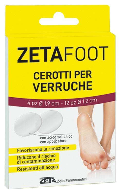 zeta farmaceutici zetafoot cerotto verruche assortito 16 pezzi zeta farmaceutici ean 8056772636116