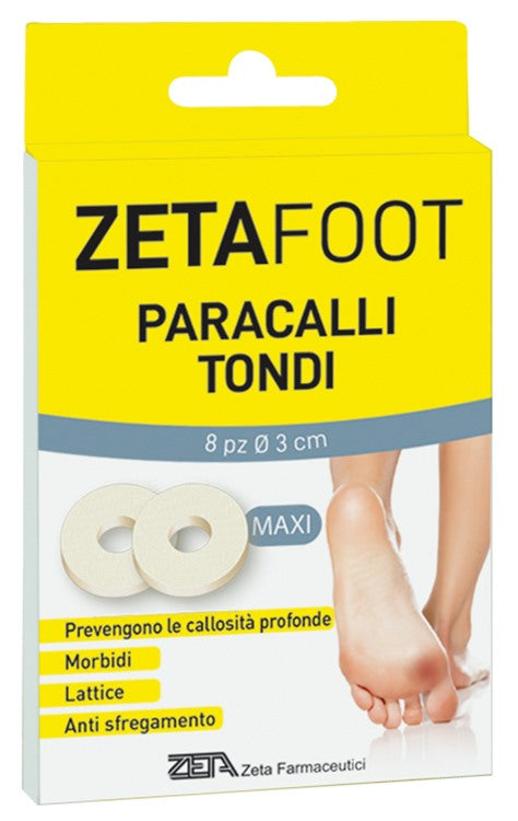 zeta farmaceutici zetafoot paracallo grande tondo lattice 8 pezzi zeta farmaceutici ean 8056772636185
