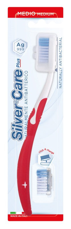 zzolificio piav silvercare plus spazzolino medio ricambio ean 8009315043377