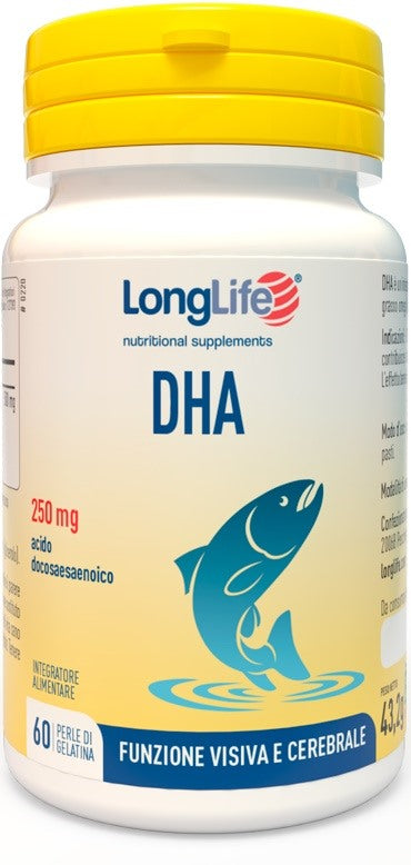 longlife longlife dha 250 mg 60 perle long life ean 8054521000874
