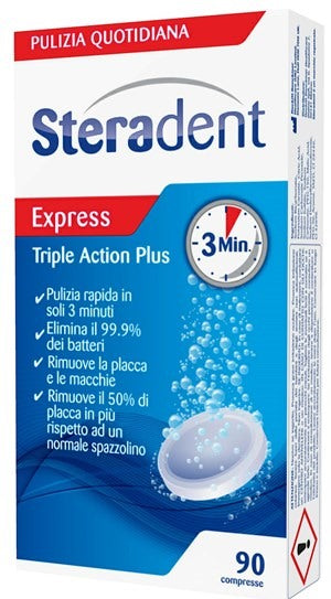reckitt benckiser steradent triple action plus 90 compresse pulenti steradent ean 3059946240633