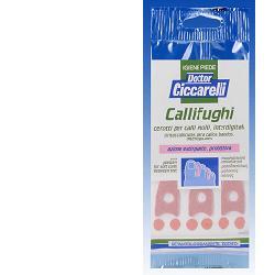 ciccarelli cerotto callifugo sagomato per calli molli interdigitali applicare su formazione cornee molli igienepiede 6 pezzi ciccarelli ean 8002140116018