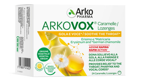 arkofarm arkovox mielelimone 24 caramelle arkofarm ean 3578831414022