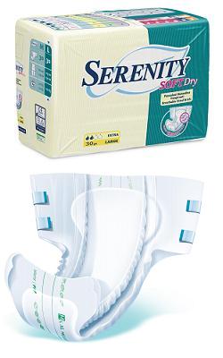 serenity pannolone per incontinenza serenity softdry formato extra taglia large 30 pezzi serenity ean 8003670229070