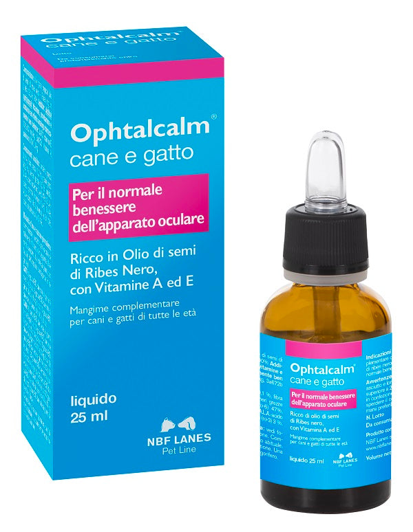 nbf lanes vet ophtalcalm gocce olio 25 ml con contagocce n b f lanes ean 8056590980446