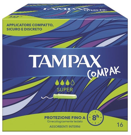fater femcare tampax compak super 16 pezzi tampax ean 3023100003037