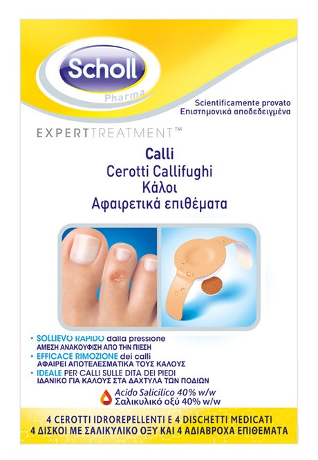 scholls cerotto callifughi duroni 2 cerotti 2 dischetti scholls ean 5038483193433